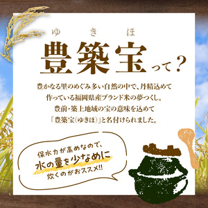 福岡県産ブランド米　夢つくし「豊築宝(ゆきほ)」10㎏（5kg×2袋）_CA0901