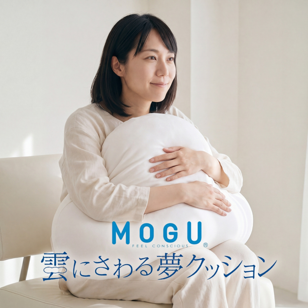 MOGU 雲にさわる夢クッション（ナイトネイビー）