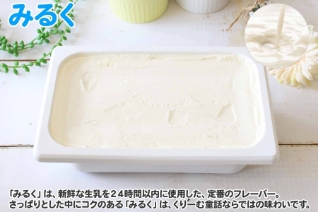 594.アイスクリーム みるく ジェラート ミルク 業務用 2リットル 2L アイス 大容量  手作り 北海道 弟子屈町