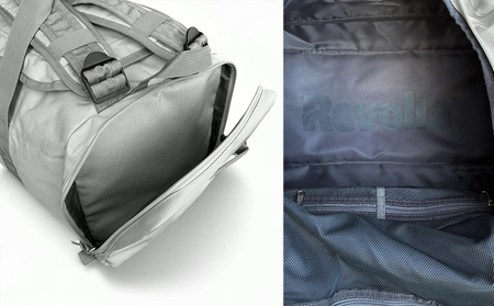 【グレー】【撥水/大容量】3WAYスクエアボストンリュック REVOLLA