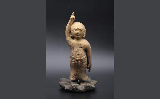 誕生仏（桐箱付） 明石大（あかし ひろき）作｜陶磁器 陶芸 陶芸作品 アート 作家 焼き物 芸術 国内受賞 箱入り 贈答品 贈り物 ギフト 特別 アトリエ ギャラリー 大 埼玉県 久喜市