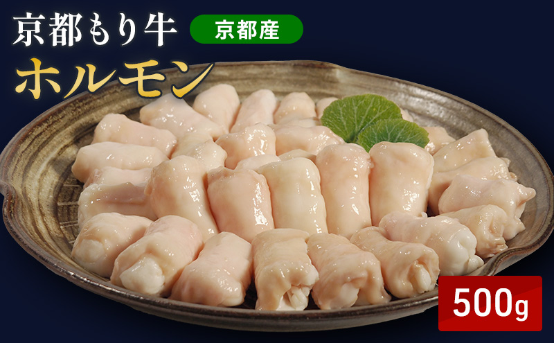 和牛 ホルモン 500g 小腸 京都もり牛 黒毛和牛 牛肉 もつ もつ鍋 ホルモン焼き コプチャン ホソ おうち焼肉 コラーゲン 高タンパク おつまみ タイパ 南丹市 グルメ ギフト 冷凍