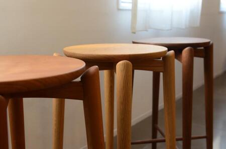 【FILE FURNITURE WORKS】ハイスツール オーク（FH2-F High stool）