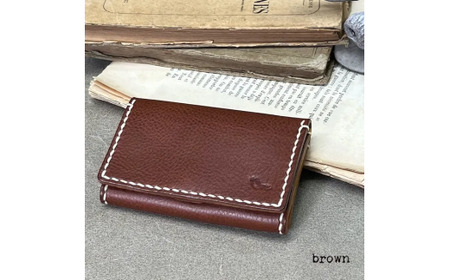 【名刺入れ】card case ブラウン 革 名刺入れ