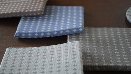 刺し子クッション（四角型）（ブラック）（1765）