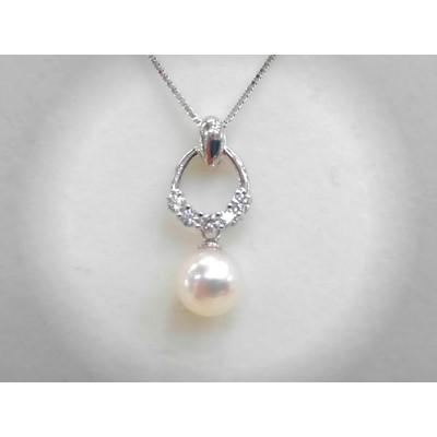 ふるさと納税 鳥羽市 伊勢志摩あこや本真珠ペンダント(P03)SV製 S-14 |  | 01