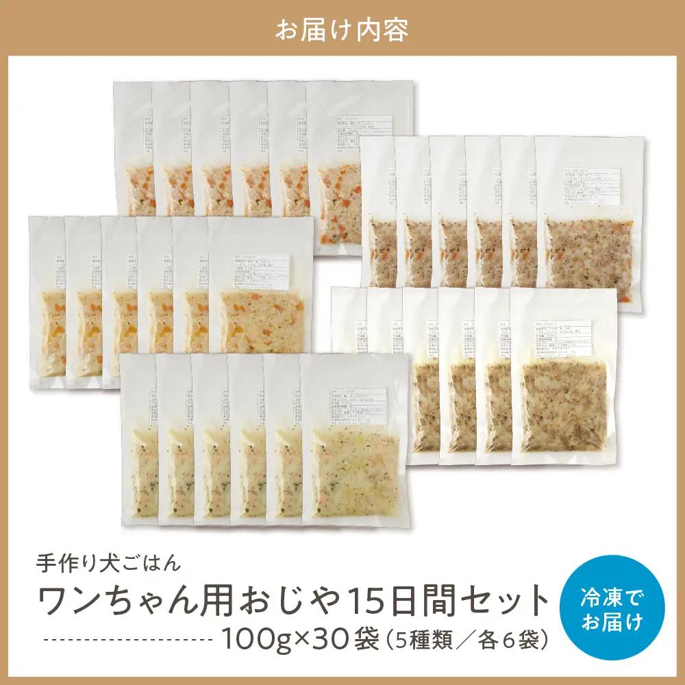 ワンちゃん用おじや15日間セット（100g）