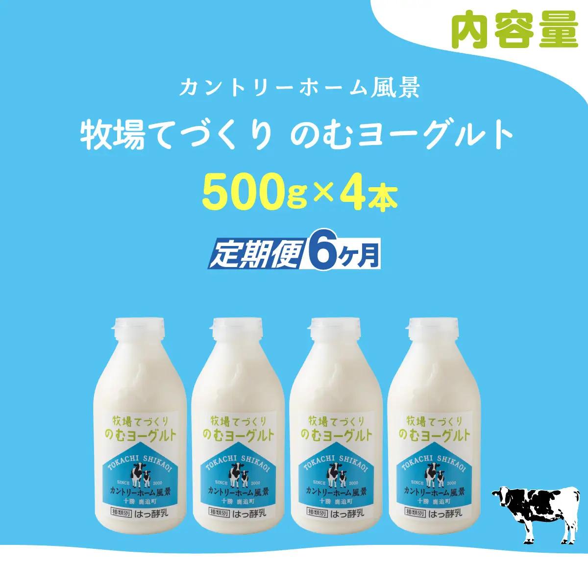 【定期6ヶ月】のむヨーグルト 500g ×4 SKB045