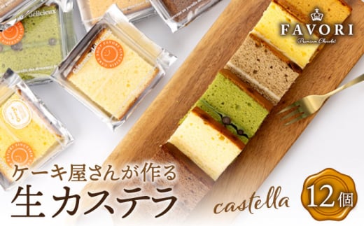 カステラ《ギフト》 生カステラ 6種 計12個長与町/CAKE SHOP FAVORI [EBV003] カステラ かすてら 長崎のカステラ 焼菓子 スイーツ お菓子 おやつ セット 詰め合わせ ギフト