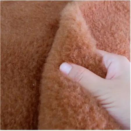 【クィーンサイズ】洗える贅沢キャメルファー敷毛布　160×205cm　ベージュ　CH-160【1417935】
