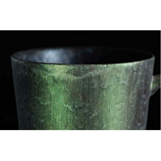 【NYが認めた煌めくマグ】有田焼 麟 Lin マグカップ 1個 (Green) 化粧箱入り パールの光が美しい高級感あるカップ【金照堂】マグカップ おしゃれ 人気 高級 磁器 有田焼 緑色 グリーン 