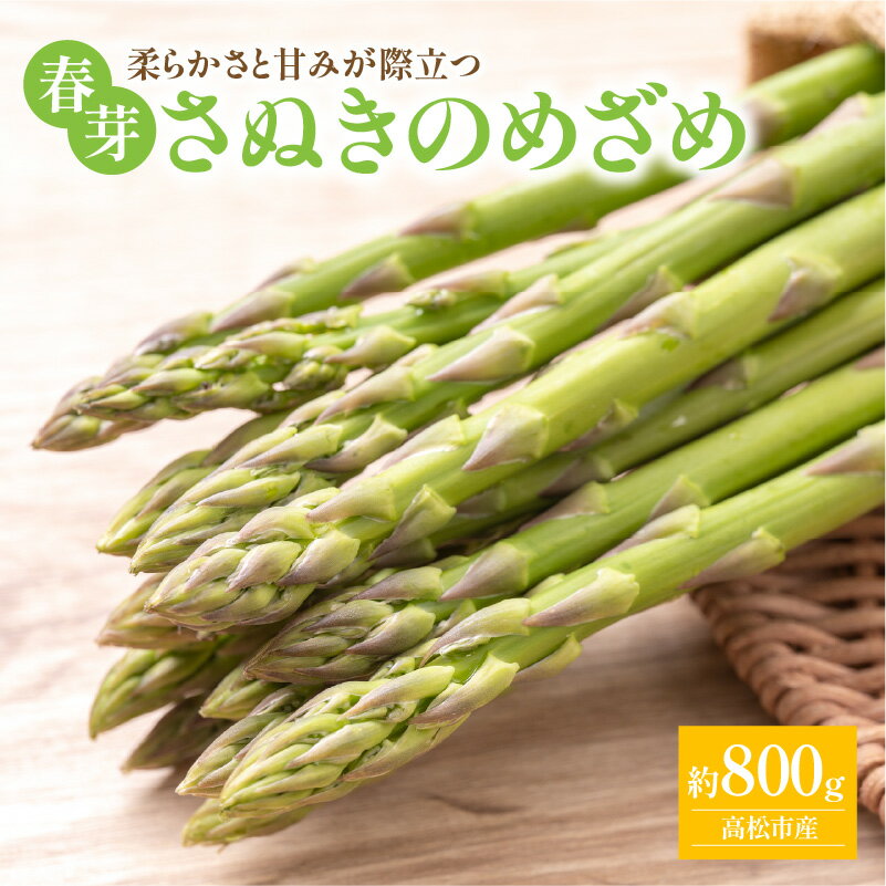【ふるさと納税】柔らかさと甘みが際立つ さぬきのめざめ春芽 約800g【2026-1月下旬～2026-2月下旬配送】 | 国産 甘い 柔らかい ジューシー オリジナル品種 おすそ分け お取り寄せ 新鮮 野菜 産地直送 香川県 高松市