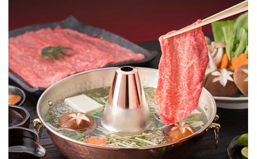 【寛閑観】特選近江牛  すき焼きしゃぶしゃぶ用『霜降り・赤身』ミックス450g(霜降り250g・赤身200g)【冷蔵】【FR31W】( 近江牛 ブランド 和牛 牛肉 すきやき すき焼き しゃぶしゃぶ 