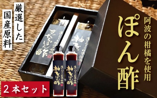 柚子ぽん酢 2本 ゆず 柚子 柑橘 調味料 肉 魚 料理 刺し身 麺 うどん そうめん サラダ 鍋 しゃぶしゃぶ 餃子 鍋 大豆 国産 贈答 ギフト プレゼント お歳暮 徳島 小松島