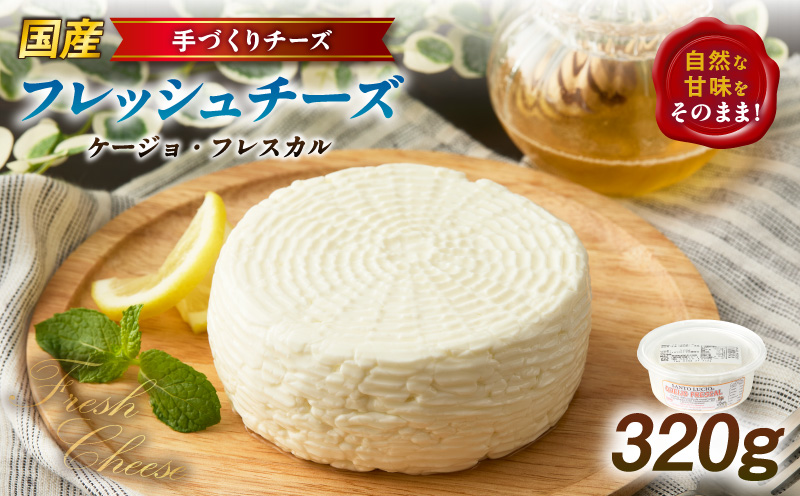 【国産】みずみずしいフレッシュチーズ「ケージョ・フレスカル」320g・S108
