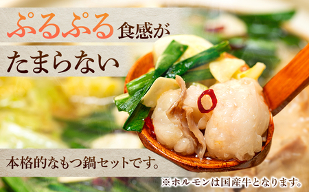 国産牛 ぷるぷるもつ鍋セット 味噌味