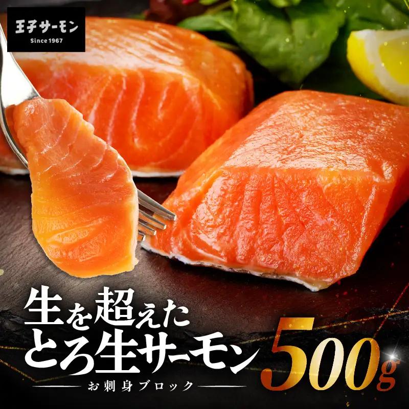 生を超えた「 とろ生サーモン 」 お刺身用ブロック 500g T041-009-02 魚 魚介類