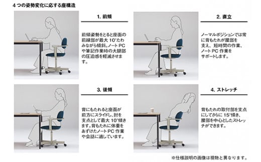 イトーキ『バーテブラ03』5本脚  抵抗付きウレタンキャスター KC張地：グラベル(KG825KCM1L42CF)【EI139W】