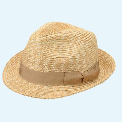 ふるさと納税 春日部市 春日部市伝統工芸品 田中帽子店　麦わら　ディーノ　ベージュ　頭囲58cm(UK-H114-BE-M)