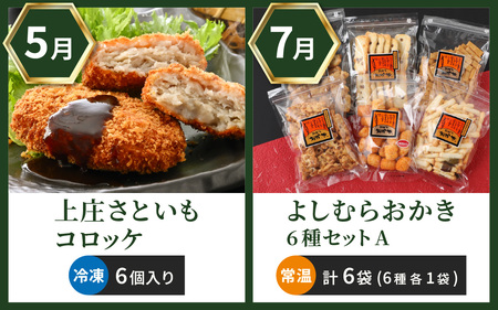 【越前おおの季節の恵み定期便　6回コース】　Cコース（奇数月にお届け）