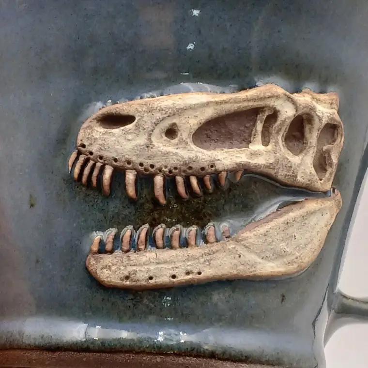 益子焼 恐竜マグカップ T-rex Jane 大石窯 益子町 BW004-2