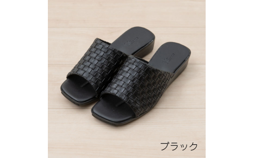 M+home レゾン 婦人用外履きサンダル Mサイズ　ブラック