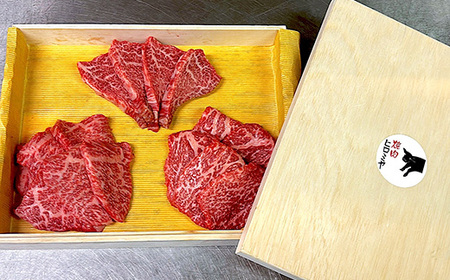 [木箱入り] 焼肉ヒロミヤ厳選！茨城県産 常陸牛焼肉セット（茨城県共通返礼品）／ ランプ イチボ ヒレ 計400g ３種 盛り合わせ タレつき にんにく塩付き ブランド牛 フィレ ヘレ 高品質 贈り物
