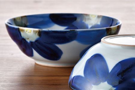 【波佐見焼】藍花 丸 小鉢 3点セット 食器 皿 【陶豊】 [OE11] 波佐見焼