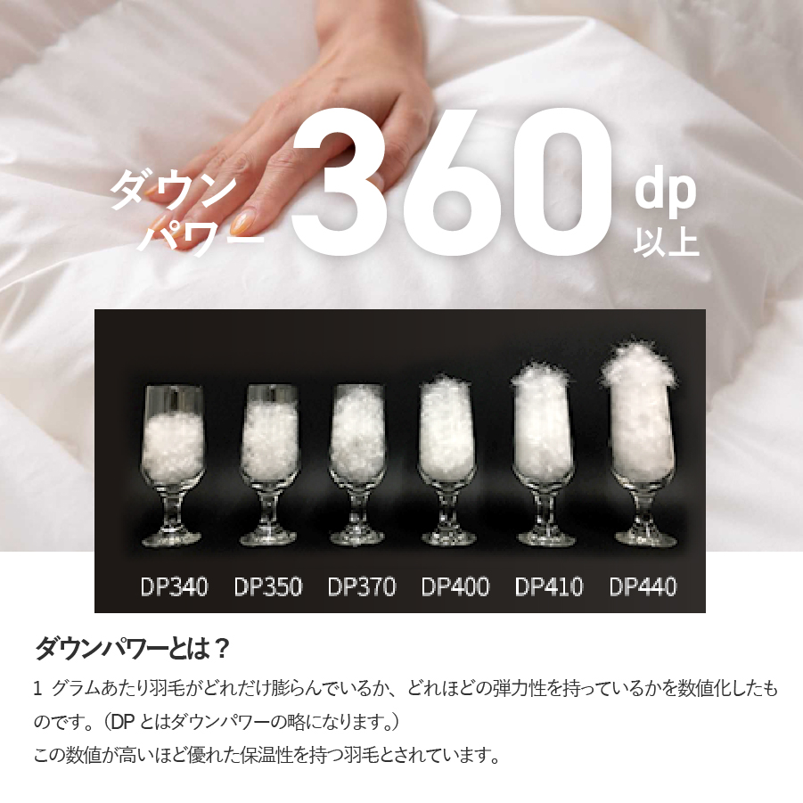 洗える二枚合わせ羽毛掛けふとん ダブル【甲州羽毛ふとん】