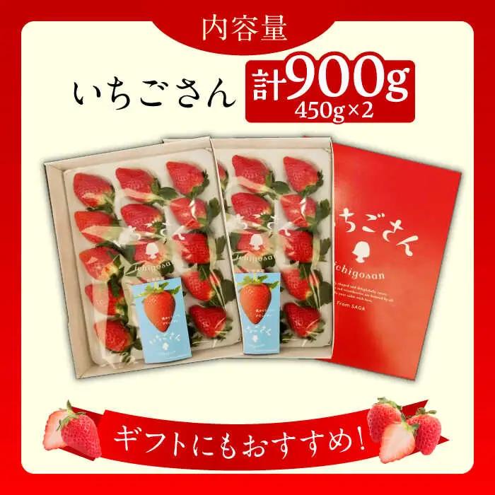 【2027年1月発送開始】いちごさん（450g×2パック） / フルーツ 苺 / 佐賀県 / JAからつ 唐津うまかもん市場 [41ABCA002]