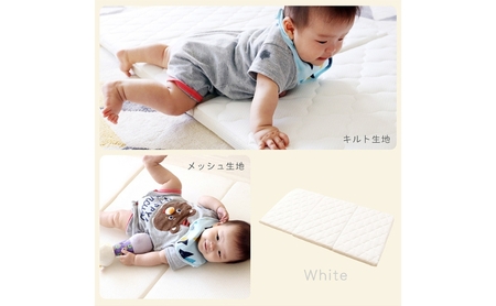 ベビーマットレス120×70カバー Peek-a-boo(ピッカーブー) 家具 インテリア ホワイト