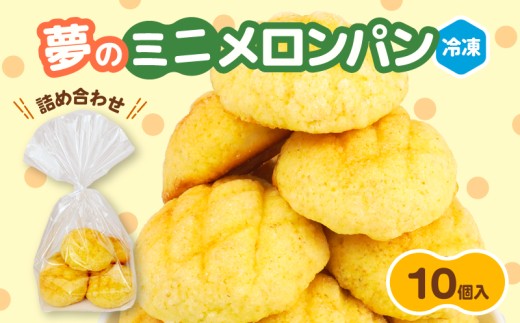 ミニメロンパン 詰め合わせ 10個 冷凍 パン ミニ メロンパン 詰合せ パン詰め合わせ おやつ 朝食 モーニング パンセット 冷凍パン 菓子パン パン屋 喜十郎 新潟県 新発田市 kijuro004