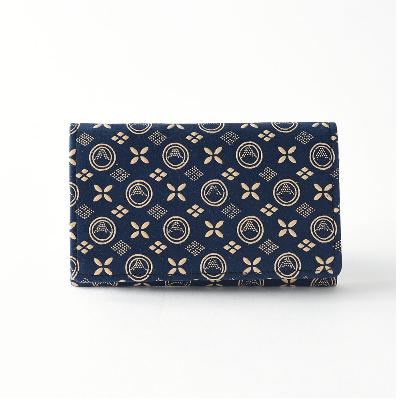 ふるさと納税 山梨県 山梨県◆甲州印伝名刺入れ・カードケース「富士山」(鉄紺×白)_印伝の山本 |  | 01