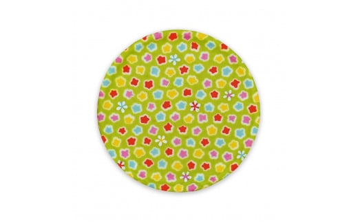 タツクラフト 友禅和紙コースター 桜 金平糖 緑