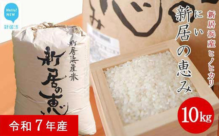 白米 新米 えひめ未来農業協同組合 「新居の恵み (ヒノヒカリ) 令和7年産」 10kg