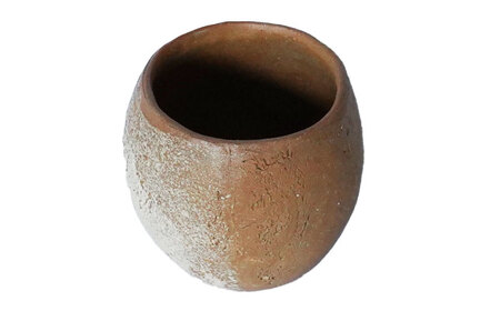 【美濃焼】 陶芸家「小林由昂」ロック杯（白樺  ベージュ土with白土） 多治見市/井澤コーポレーション 手作り 焼き締め カップ[TBP295]