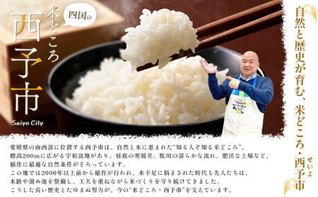 ＜令和7年産 西予市宇和町産 コシヒカリ 約10kg＞ お米 コメ こめ 白米 精米 単一原料米 ご飯 白飯 ごはん 穀物 コシヒカリ こしひかり 朝食 特産品 愛媛県産 西予市産 宇和町産 三好フク