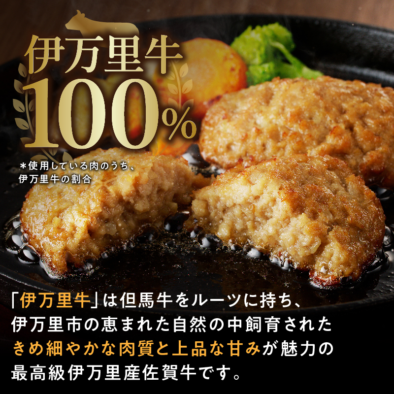 【伊万里牛100％使用】 伊万里牛 ハンバーグ 約70ｇ×14個 計約980ｇ 真空・個包装　J1117_イメージ3