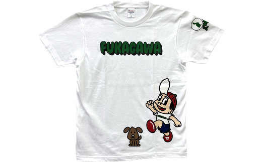 【トートバック：マスタード×Sサイズ】FUKAGAWAオリジナルTシャツ ホワイト（大人用）・トートバック・オリジナルピンバッチセット トートバッグ_イメージ4