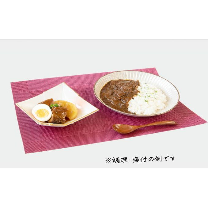豚角煮 カレー セット 詰め合わせ 黒糖とろーり豚角煮 タレ 大根 まかないカレー 惣菜 レトルト レトルト食品 おかず 豚 豚肉 お肉 肉 角煮 簡単調理 温めるだけ 青森 青森県 鰺ヶ沢町_イメー