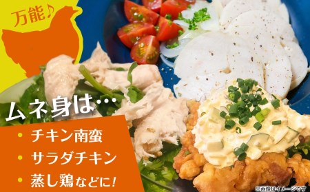 一口大にカット済!宮崎県産若鶏モモ身とムネ身2.4kgセット(300g×8)_AA-5406_(都城市) 宮崎県産若鶏 一口大にカット モモ切身 お弁当 唐揚げ 照り焼き チキン南蛮 焼肉