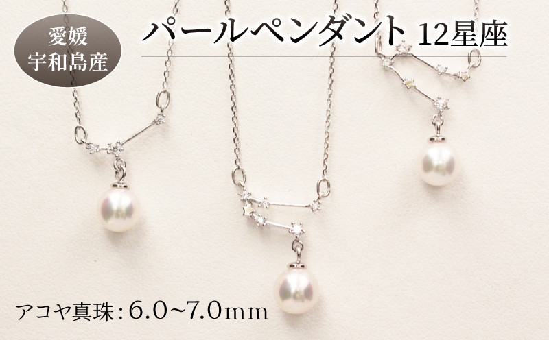 
パール ペンダント 12星座 6.0-7.0mm 土居真珠 星座 真珠 アクセサリー ネックレス パールネックレス アコヤ真珠 本真珠 ファッション カジュアル 冠婚葬祭 慶事 結婚式 卒業式 入学式 お祝い ギフト 贈り物 特産品 国産 愛媛 宇和島 A058-012001~012
