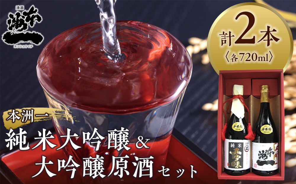 
            本洲一　純米大吟醸・大吟醸原酒セット
          