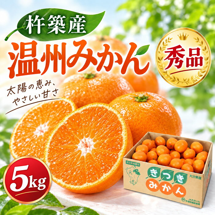 【ふるさと納税】 杵築産 温州みかん5kg（秀品） ／ ミカン 柑橘 温州 5kg 先行予約 11月 12月 1月 11月発送 12月発送 1月発送 送料無料 大分県 杵築市 ＜132-001＞
