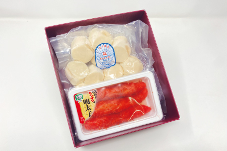 ほたて300g、明太子140g A-16109