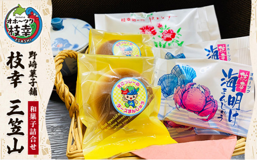 
老舗 野崎菓子店の和菓子詰合せ｢枝幸 三笠山｣

