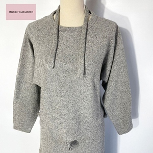 320 SILK DENIM MINI FRINGE GRAY
