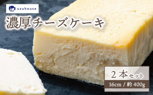 
チーズケーキ 2本セット 16cm 約400g 冷凍 下関市 山口 秋 冬
