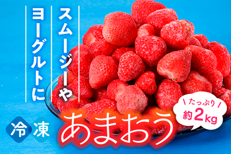 AA489.【期間限定！！】冷凍あまおう(いちご)約2kg【あまおう】