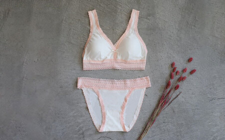 くらしきぬ シルク×茜染め／ショーツ Lサイズ